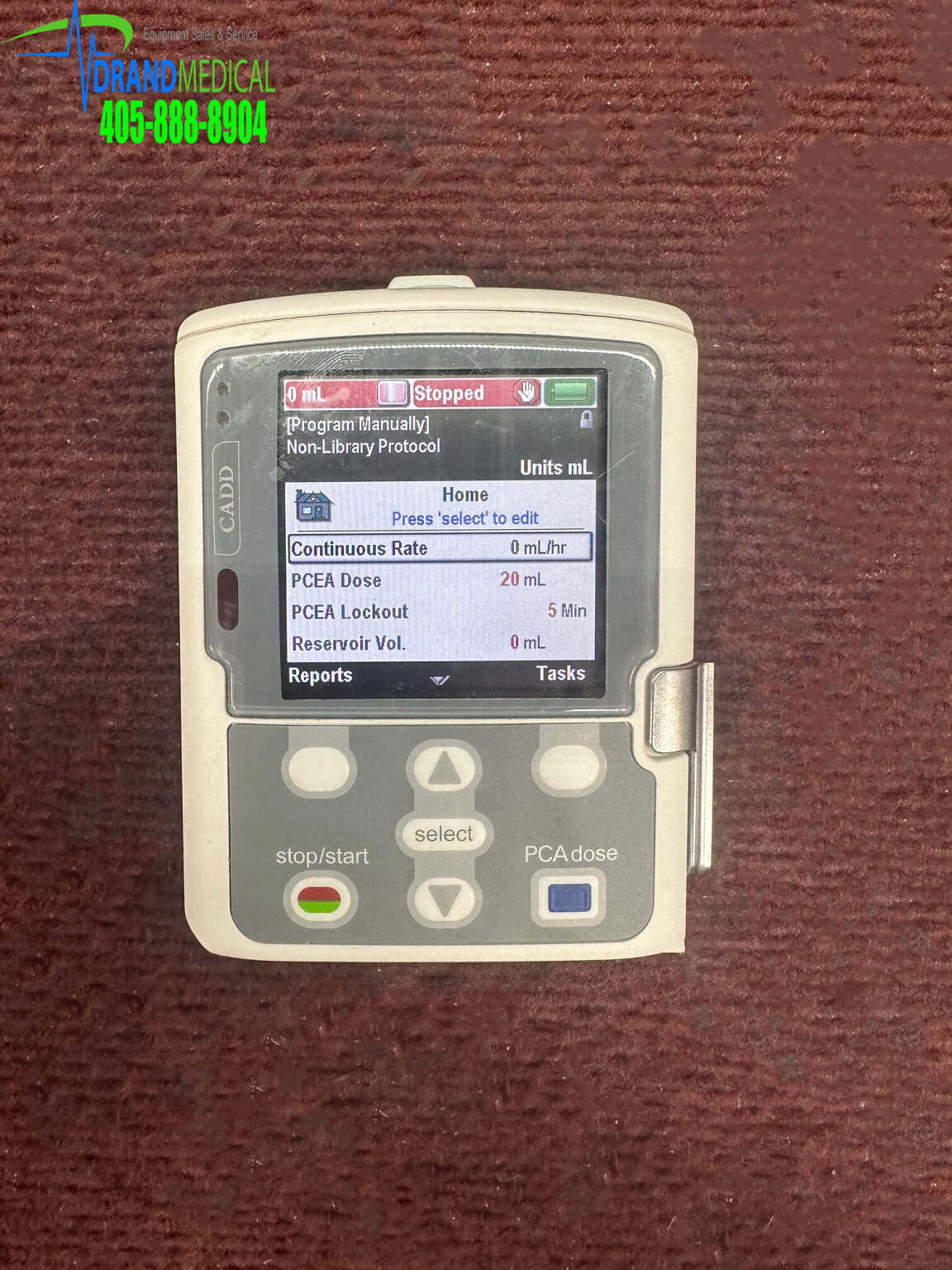 Smiths Medical CADD Solis 2110 Ambulatory Infusion Pump Medsold