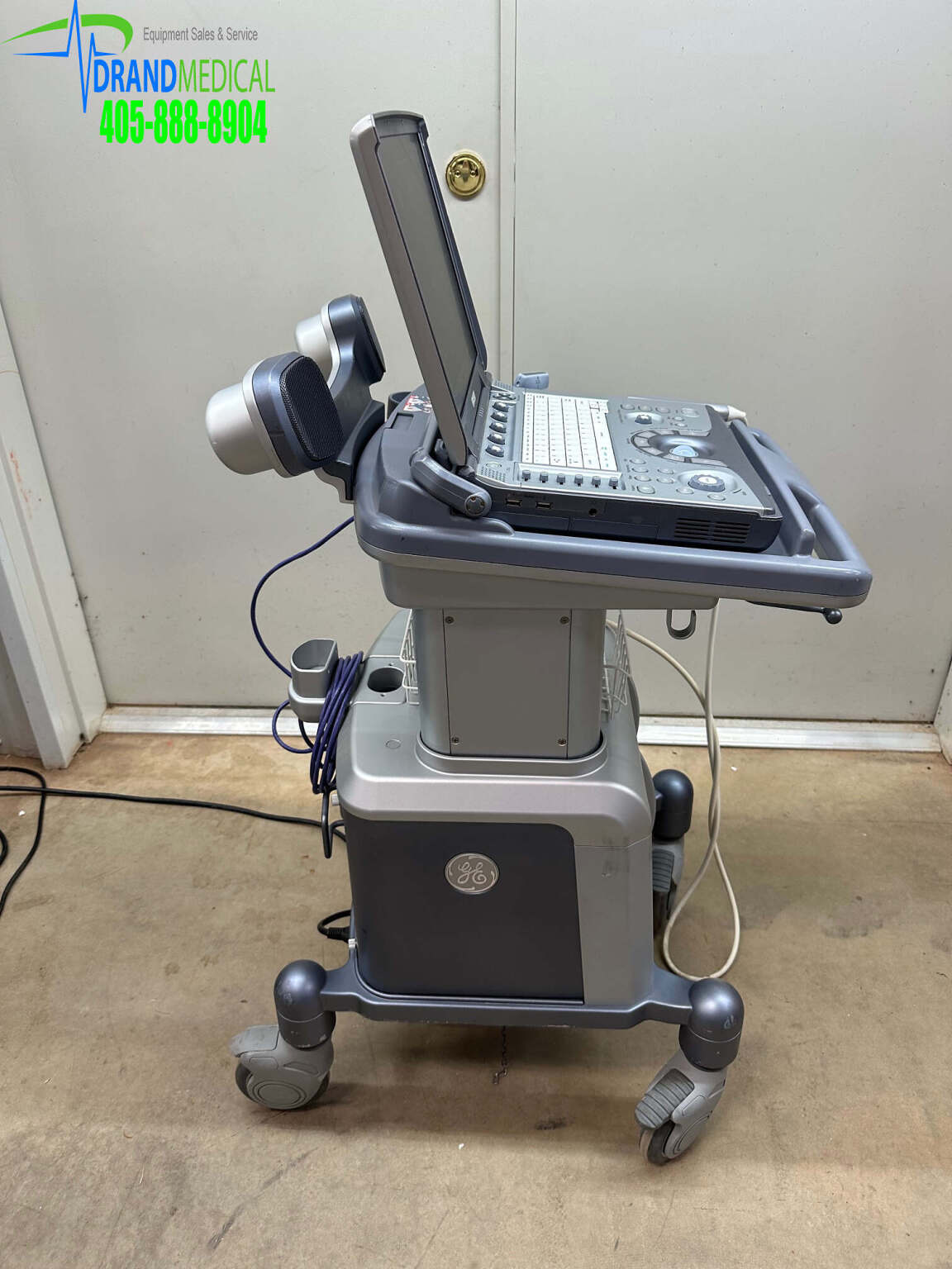 GE Logiq E Ultrasound System With 1 Probe 12L And Docking Cart Medsold