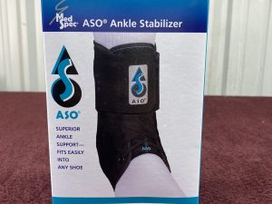 Med Spec Ankle Stabilizer Ankle Brace ASO, Black, LG REF:264015 (B2-3)