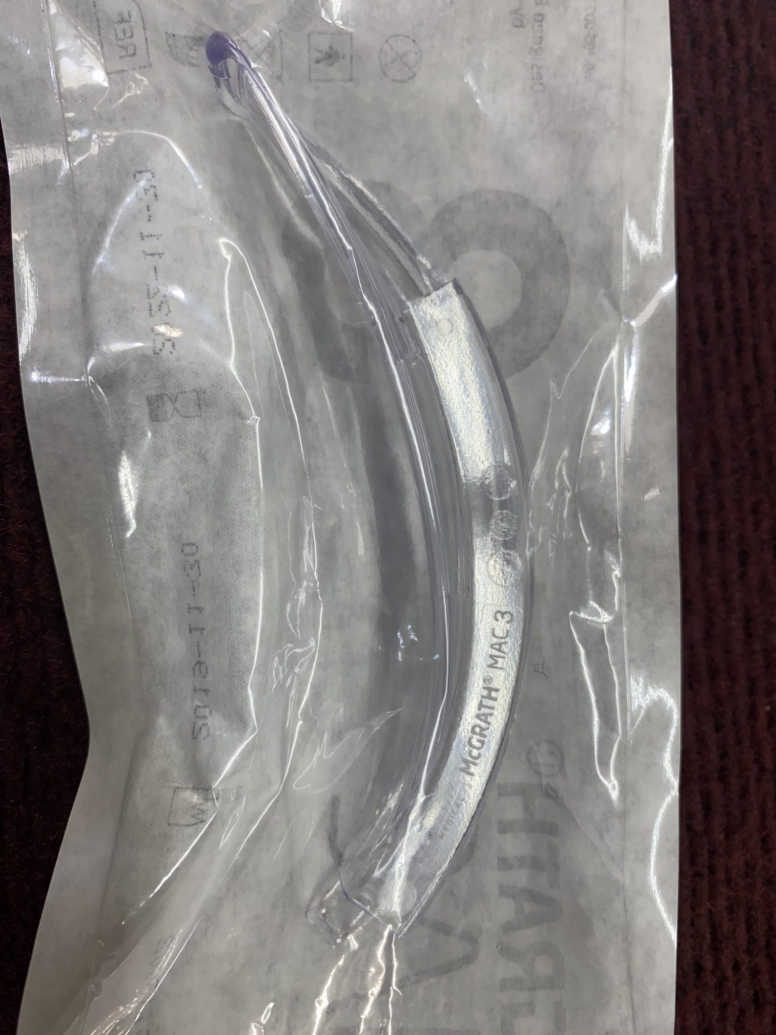 McGrath MAC 3 Disposable Laryngoscope Blades 350004000 EXP11302022