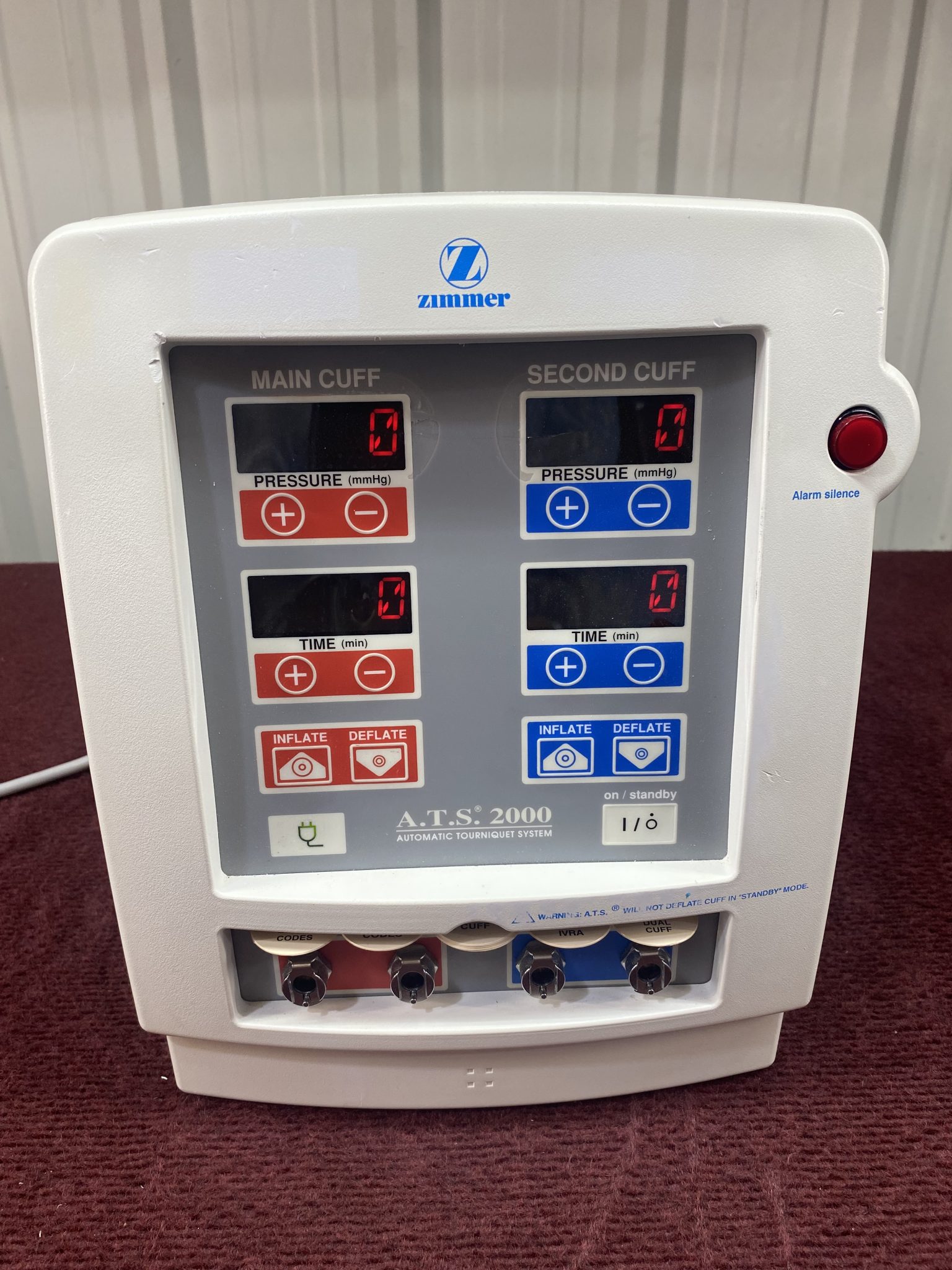 Zimmer ATS 2000 Automatic Tourniquet System w/ Red Hose(B54) Medsold