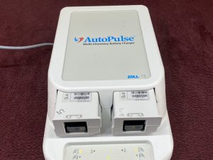 Zoll AutoPulse Multi-Chemistry Battery Charger Ref: 8700-0753 W/ 2 Batteries