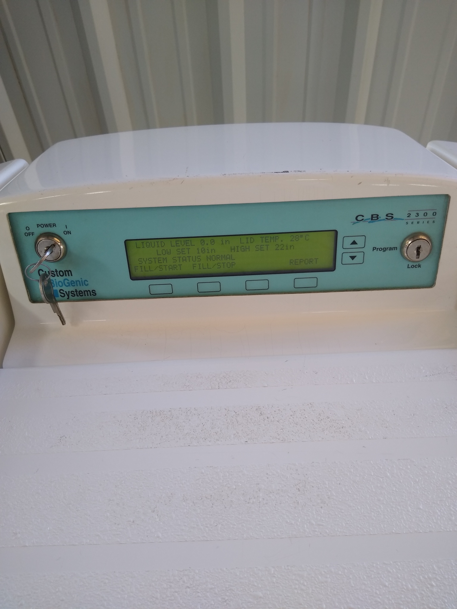 Custom BioGenic System CBS 2300 Liquid Nitrogen Tank V-1500 Cryo ...
