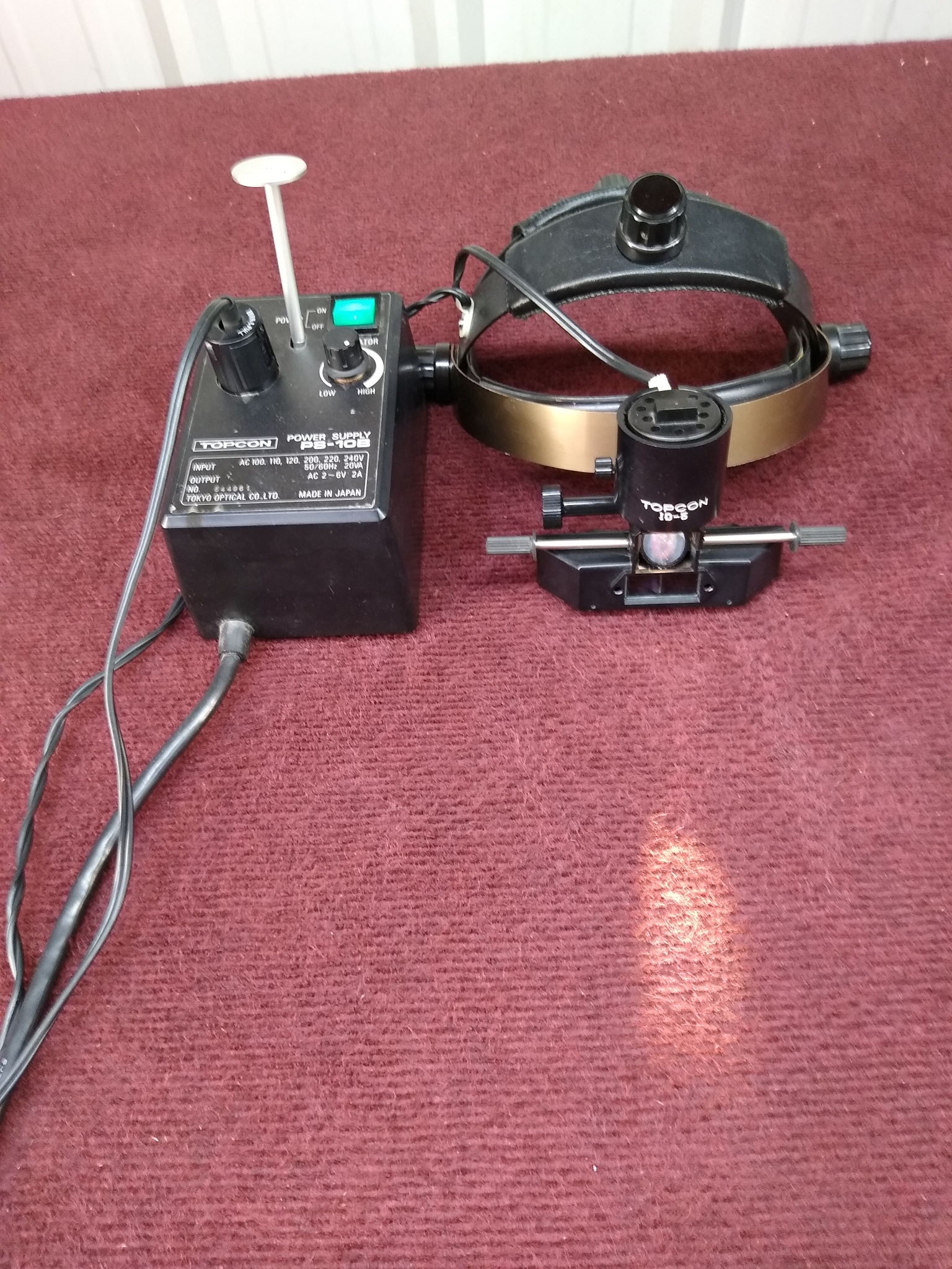 TOPCON ID5 INDIRECT OPHTHALMOSCOPE WITH POWER SUPPLY. Medsold