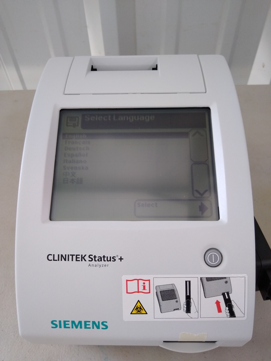 Siemens CLINITEK Status Urine Chemistry Analyzer W/ Power Adapter ...