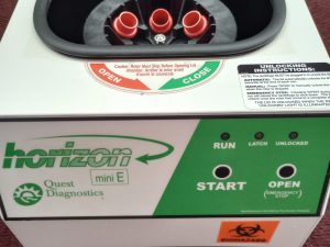 Quest Diagnostic Horizon 642E Centrifuge w/ 6 Tubes