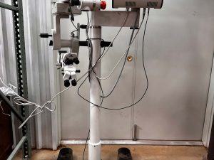 Leica Wild Heerbrugg M690 Microscope Dual Mount Binoculars W/ MEL53 Light Source