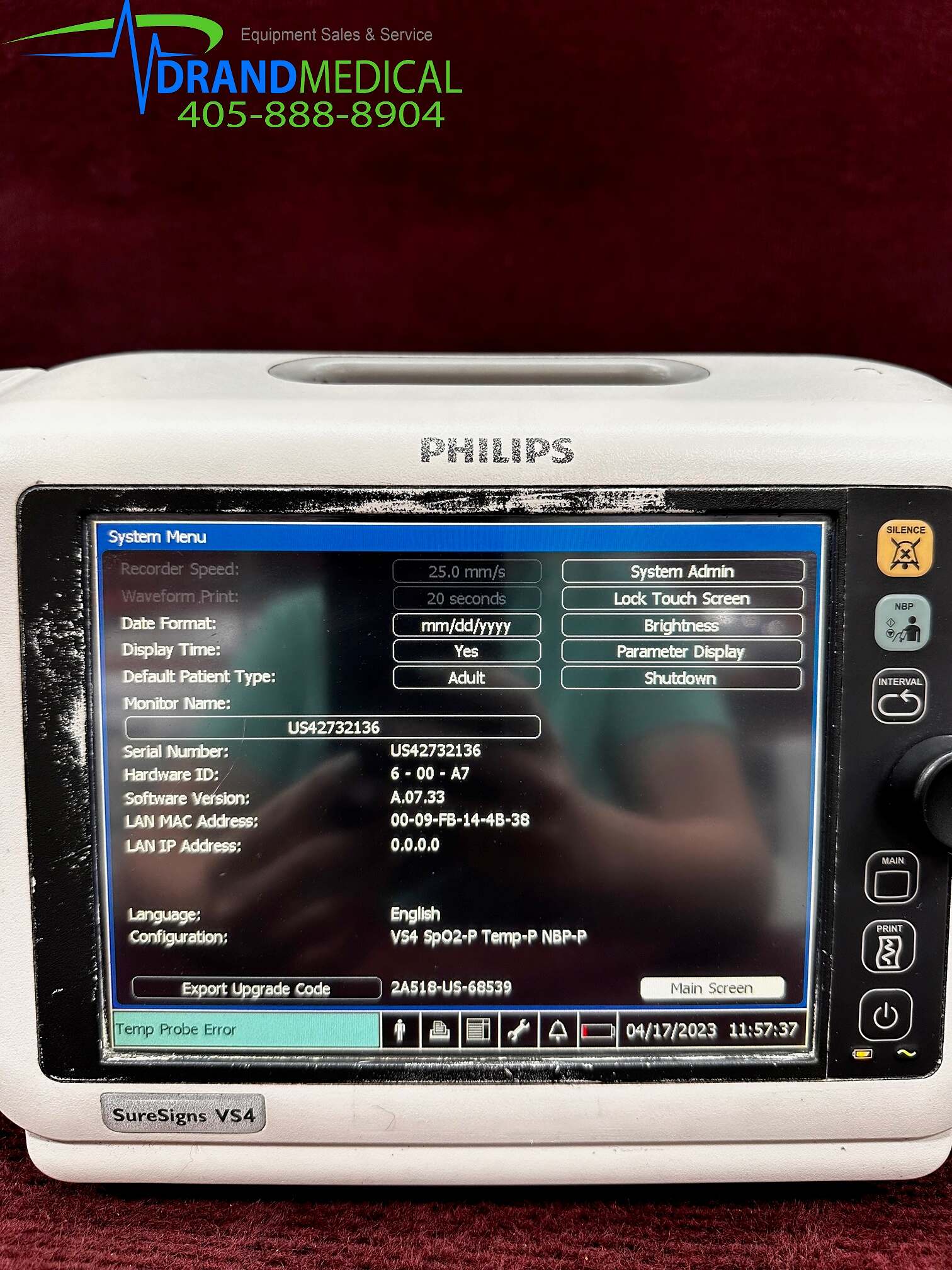Philips SureSigns VM4 Vital Signs Monitor - Avante Health Solutions