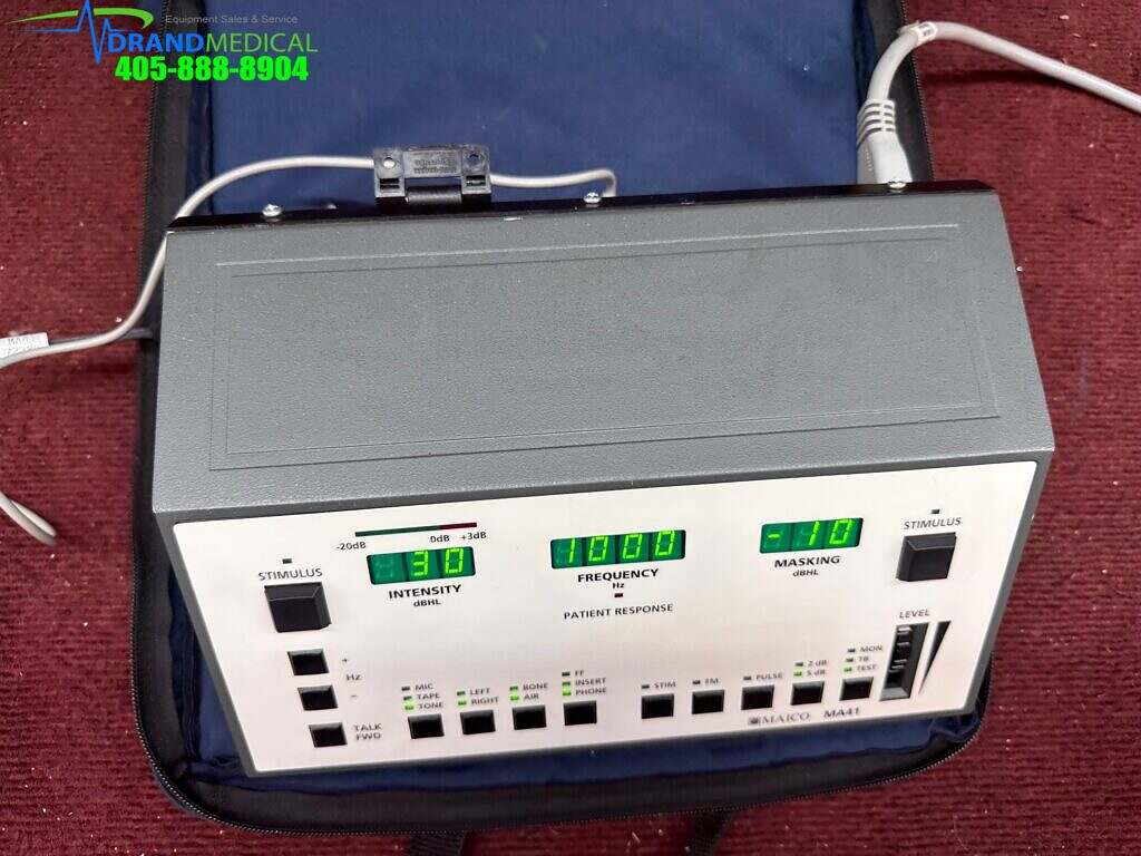 Maico MA41 Portable Air Bone Speech Audiometer Case W/ Accessories(D7-2 ...