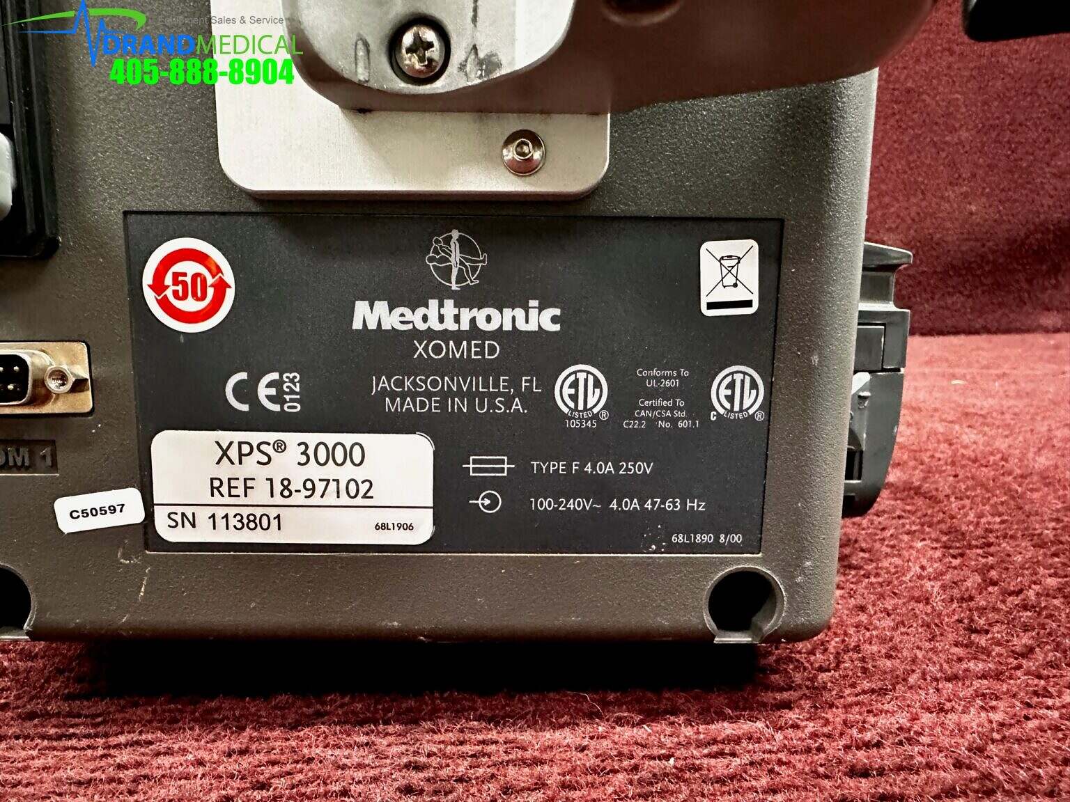 Medtronic XOMED XPS 3000 REF 1897102 W/ foot switch Medsold