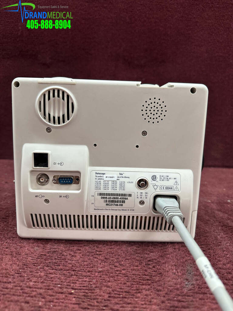 Datascope Mindray Trio Patient Monitor with Masimo SpO2 - Medsold