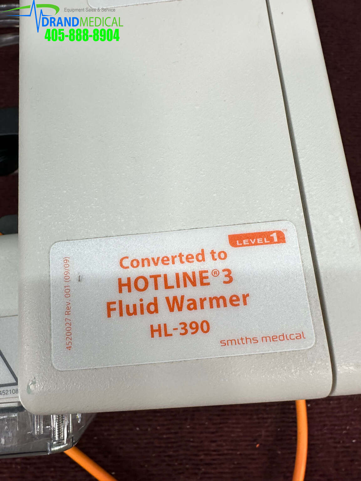 Smiths Medical HL390 Hotline 3 Fluid Level 1 Fluid Warmer Medsold