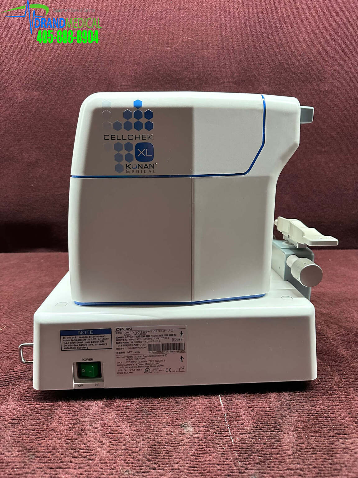 Konan Medical, Inc. NSP9900 Specular microscope X noncon ROBO Medsold