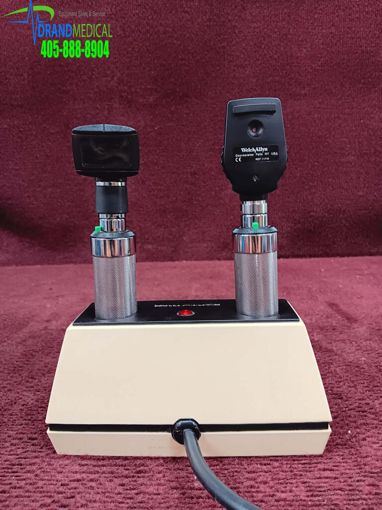Lot Welch Allyn 71110 - Chargeur Station Avec Otoscope Macroview Et Ophtalmoscope - Occasion Testé