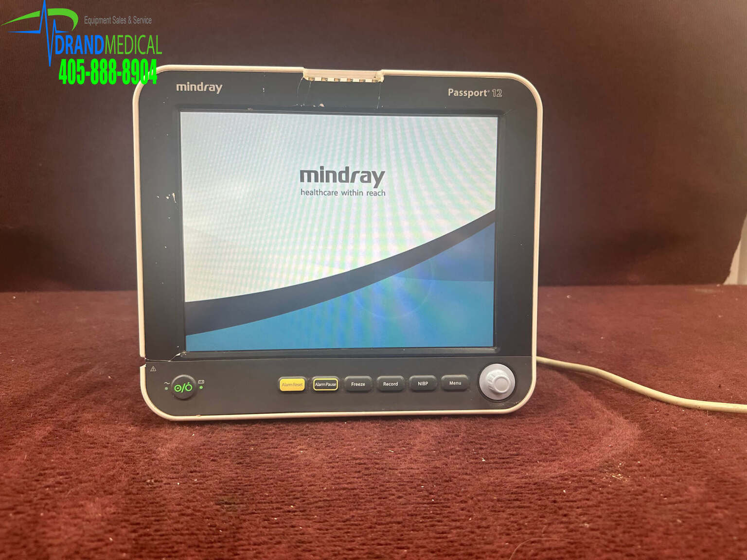 Mindray Passport 12 Monitor Ekg Nibp Masimo Spo2 Medsold