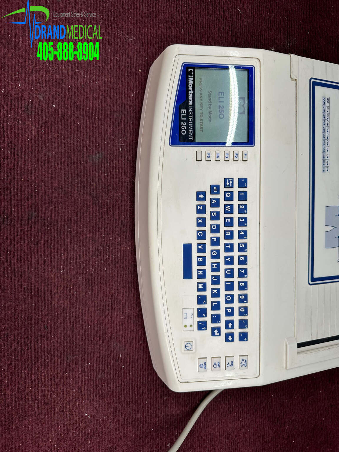 Mortara Instrument ELI 250 ECG Machine Medsold