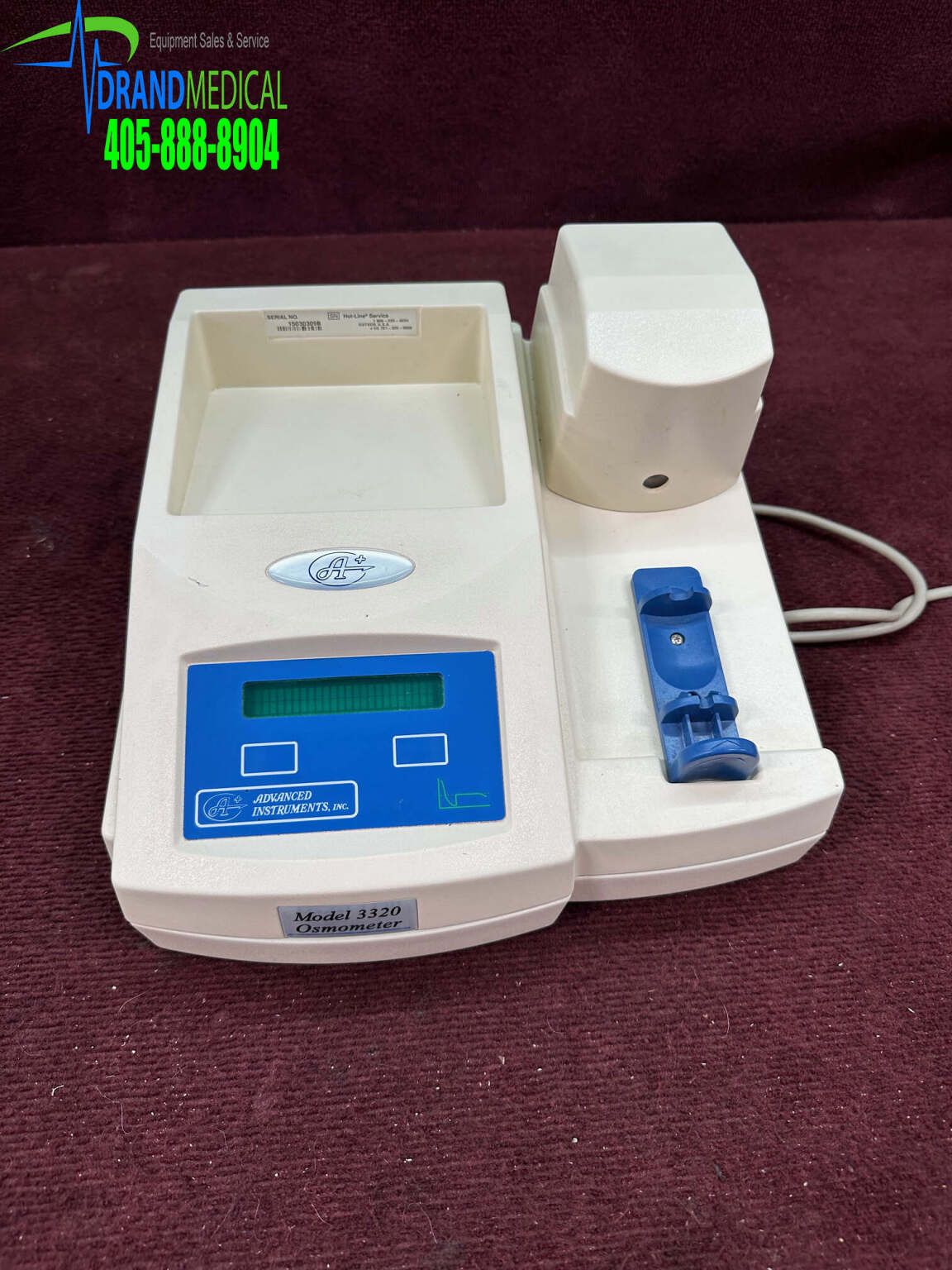 Advanced Instruments Model 3320 Osmometer Medsold
