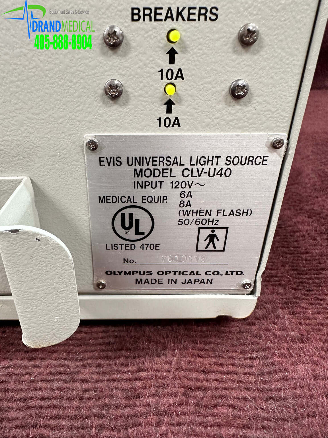 Olympus EVIS CLV-U40 Universal Light Source System - Medsold