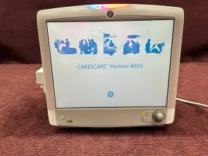 GE Carescape B650 Patient Monitor w GE PDM Module & GE E-CAIO-00 Module