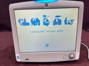 GE Carescape B650 Patient Monitor w GE PDM Module & GE E-NSATX