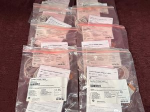 Lot of 8 GE Cardiac Output Cable Invasive Cardiac Output 2.7M9FT REF:2025248-002