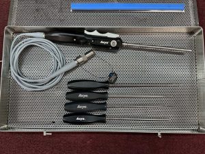 Axya Suture Handpiece w/ Sheath & Surgical Instrument