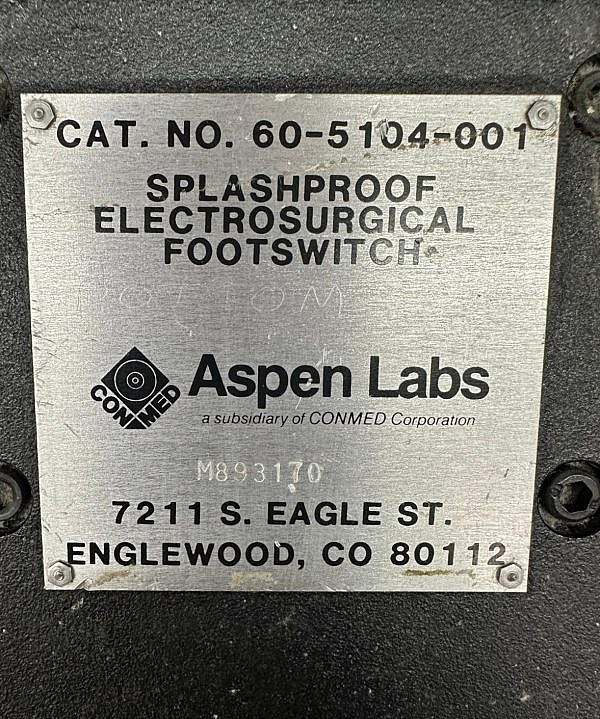 Aspen Labs Electrosurgical Footswitch - Image 2