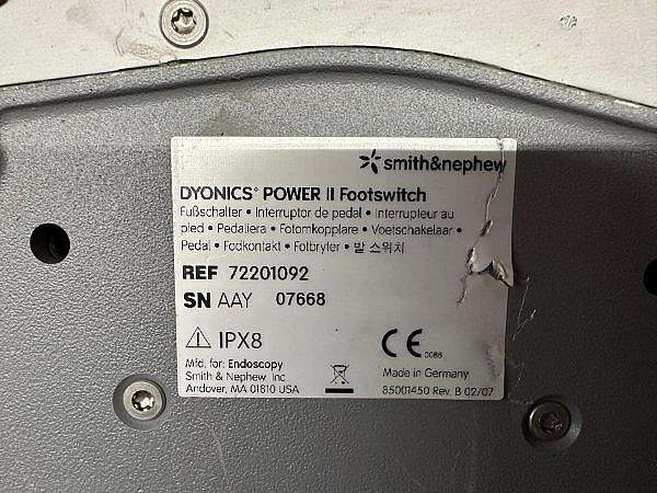 Smith & Nephew Dyonics Power II Footswitch - Image 2