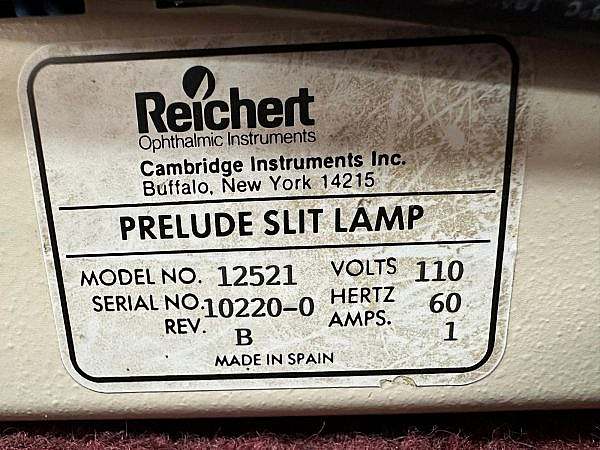 Reichert Prelude Slitlamp 1251 - Image 5