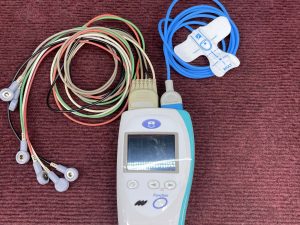 Nihon Kohden ZM531PA Telemetry Transmitter with ECG Cables and SPO2 cables
