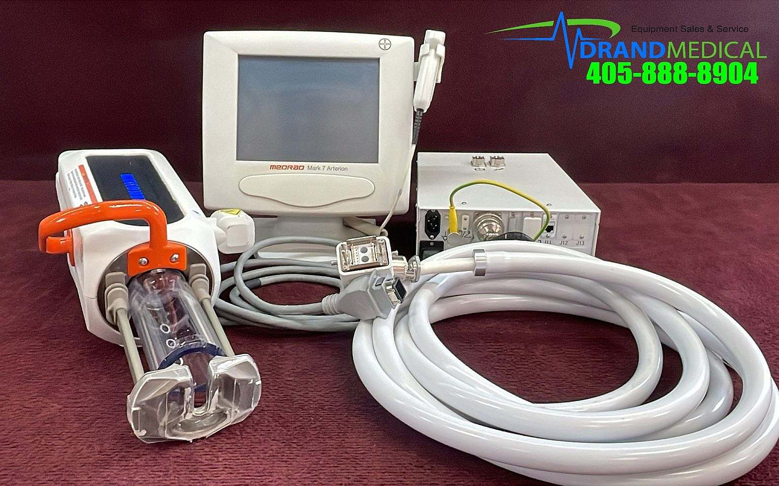 Bayer Injector Kit Bayer Medrad Mark 7 Arterion Injector System w/ Display, Head, Power ...