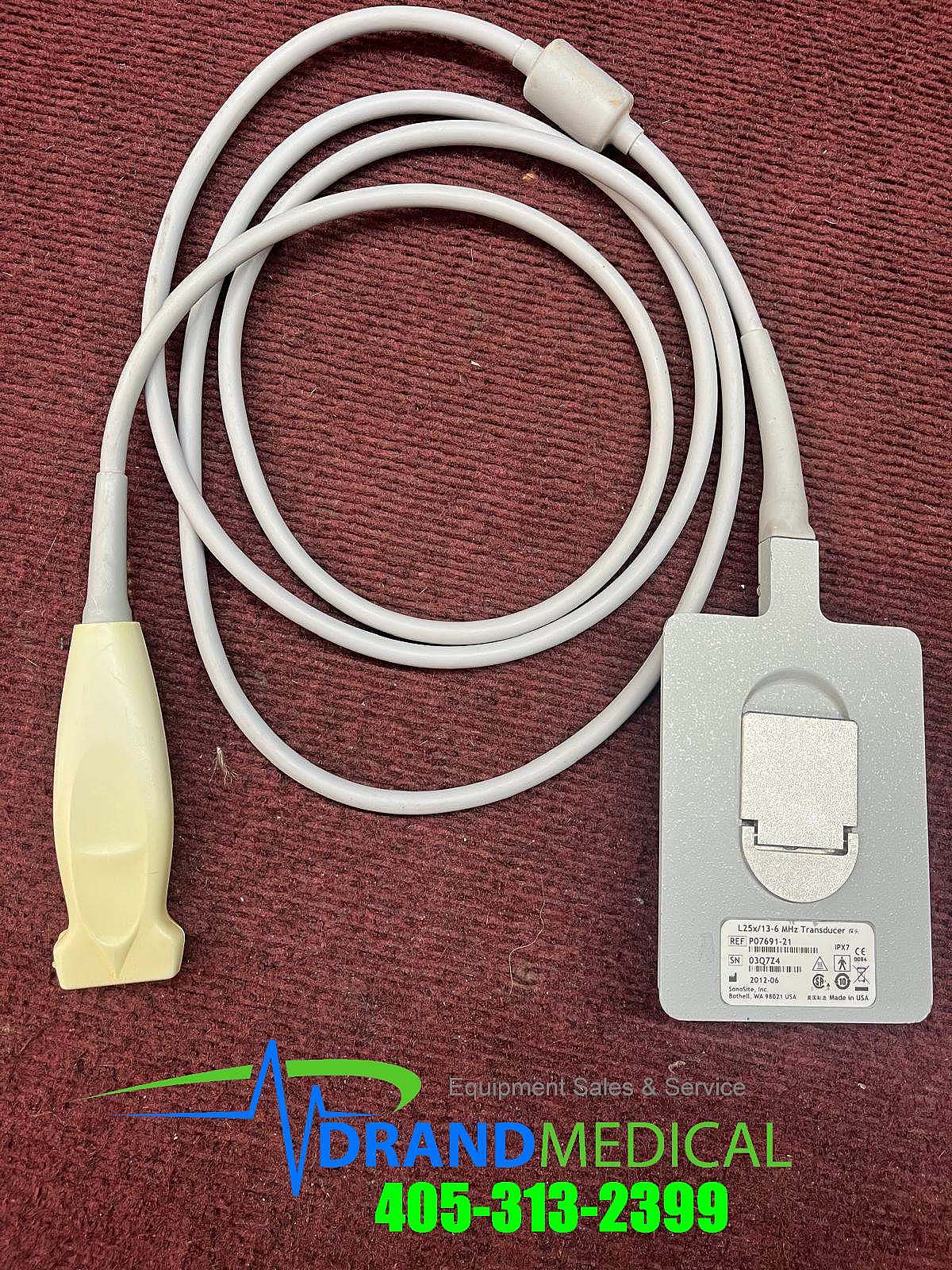 FujiFilm SonoSite P07691-21 L25x/13-6 MHz TRANSDUCER Ultrasound Transducer