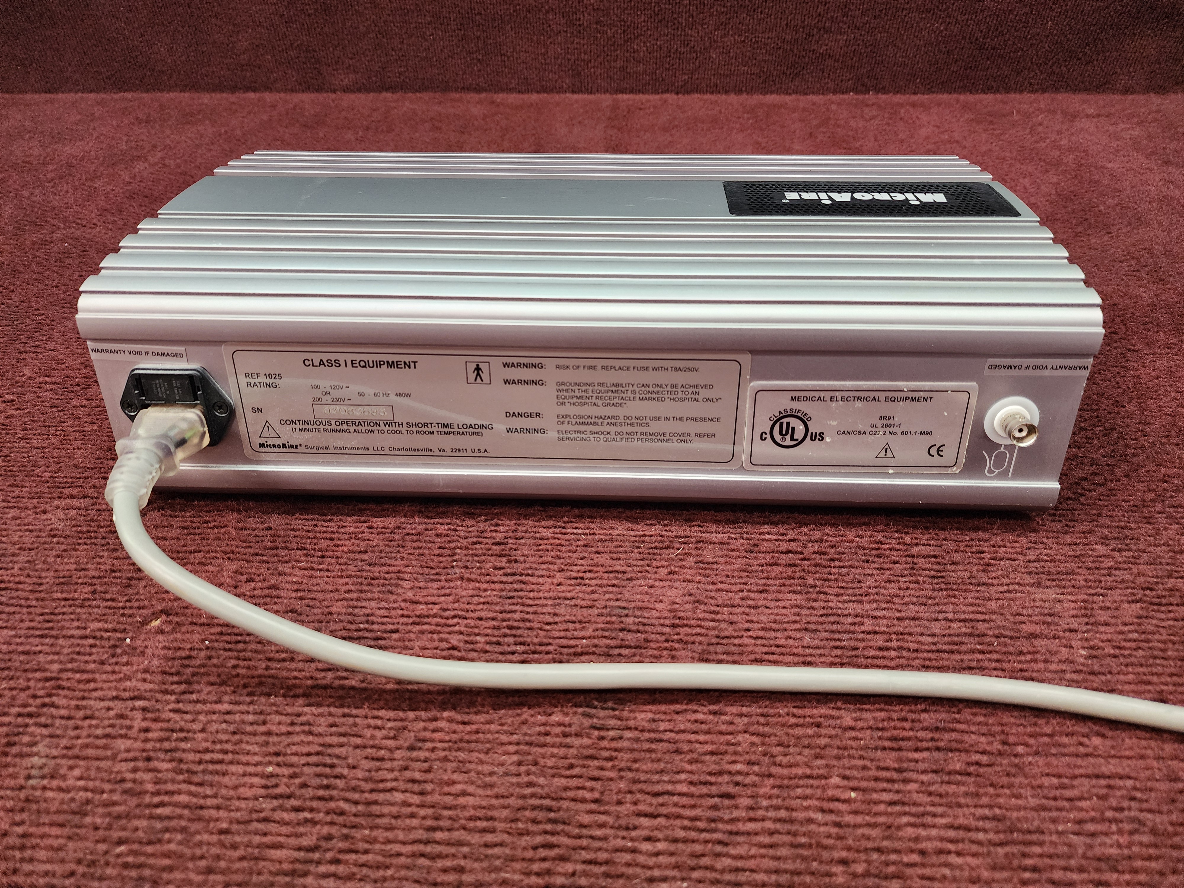 MicroAire 1025 Liposuction Console - Image 4