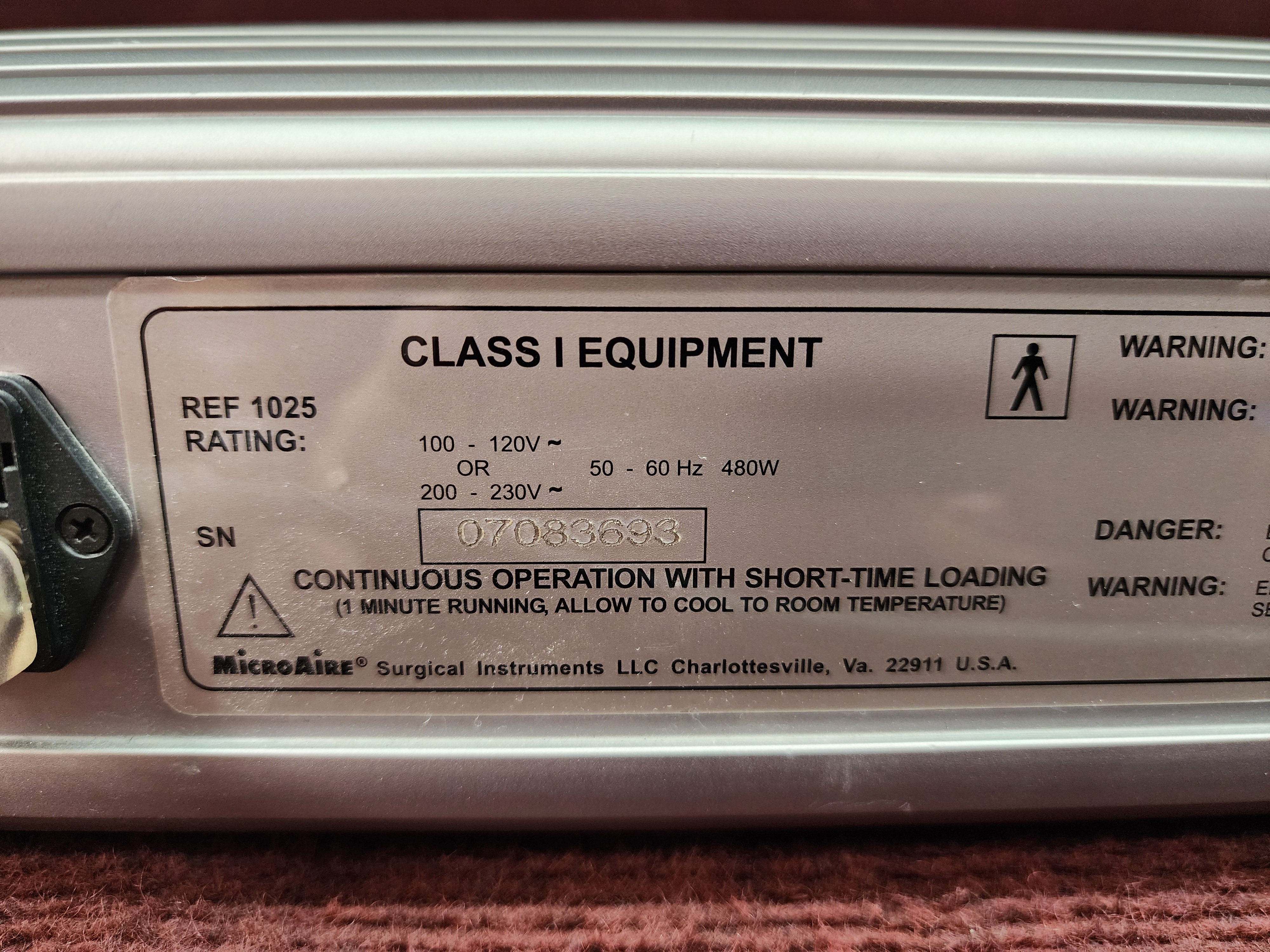 MicroAire 1025 Liposuction Console - Image 3