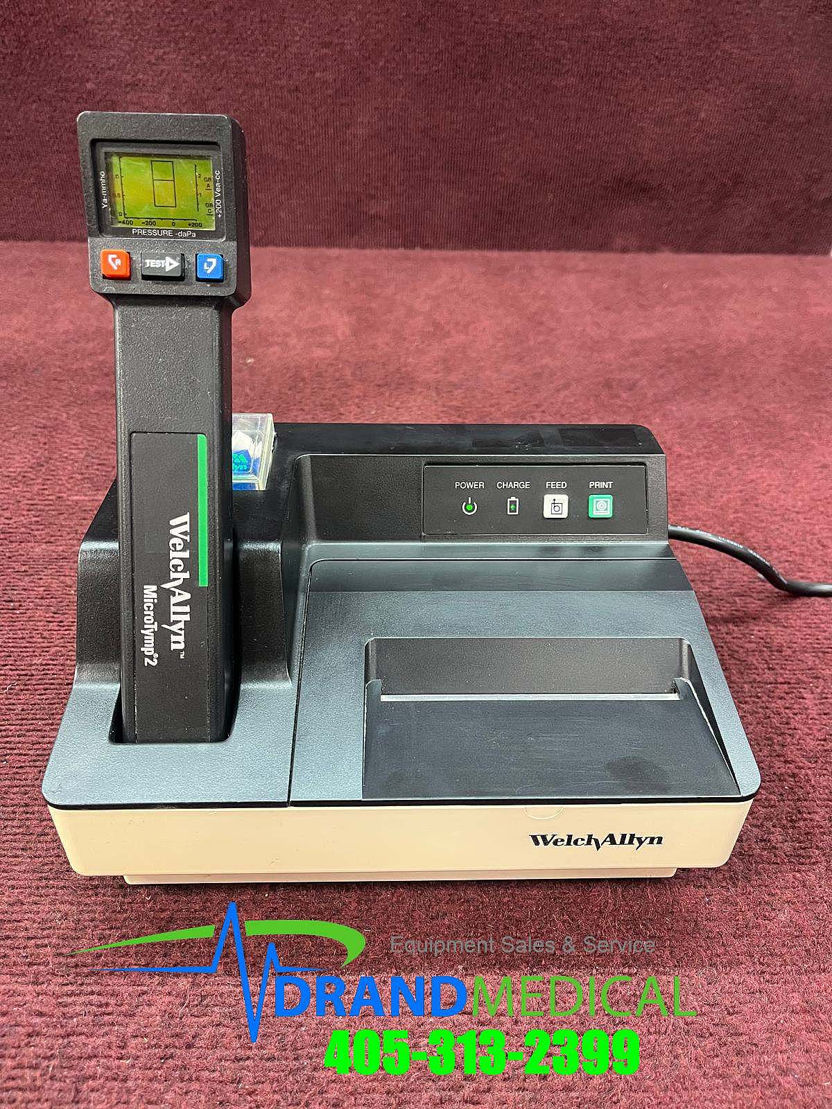 Welch Allyn MicroTymp 2 with 71170 Printer/Charger -REF 23640 New Tips (B5-3)