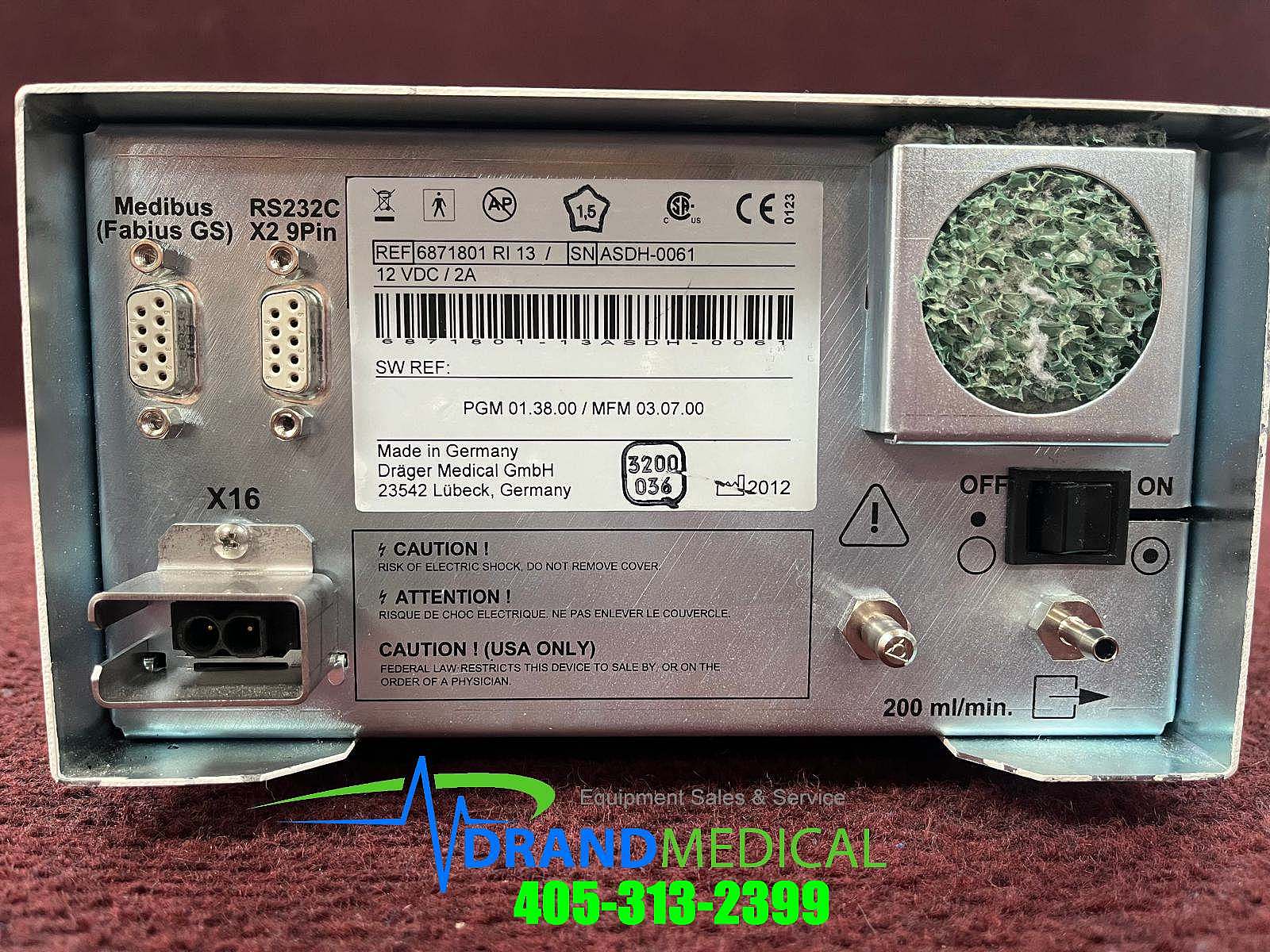 Dräger Sucio Four Oxi Plus Ref: 687 1801 - Image 5