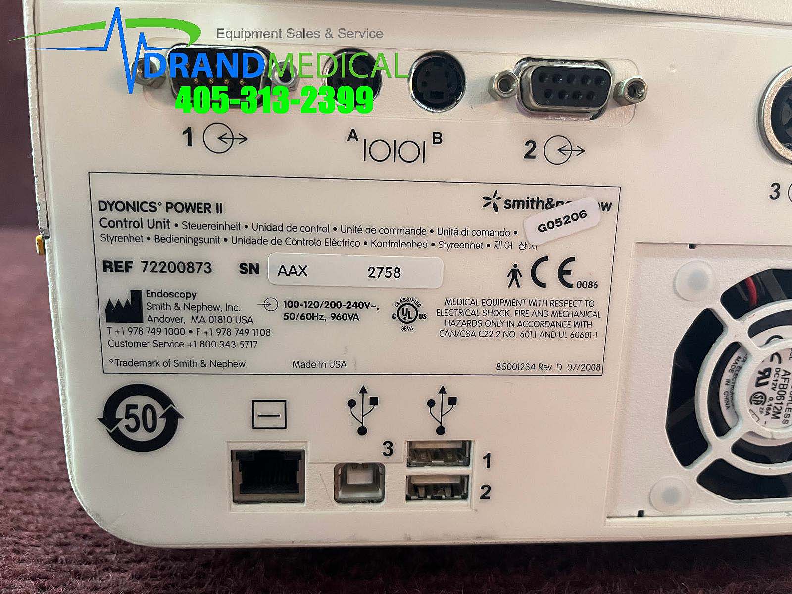 Smith & Nephew DYONICS POWER II CONTROL SYSTEM - Image 6