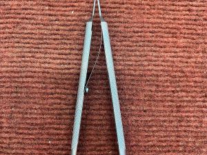 Codman 80-6006 Fine Tip Curved Needle Holder, Titanium 6”