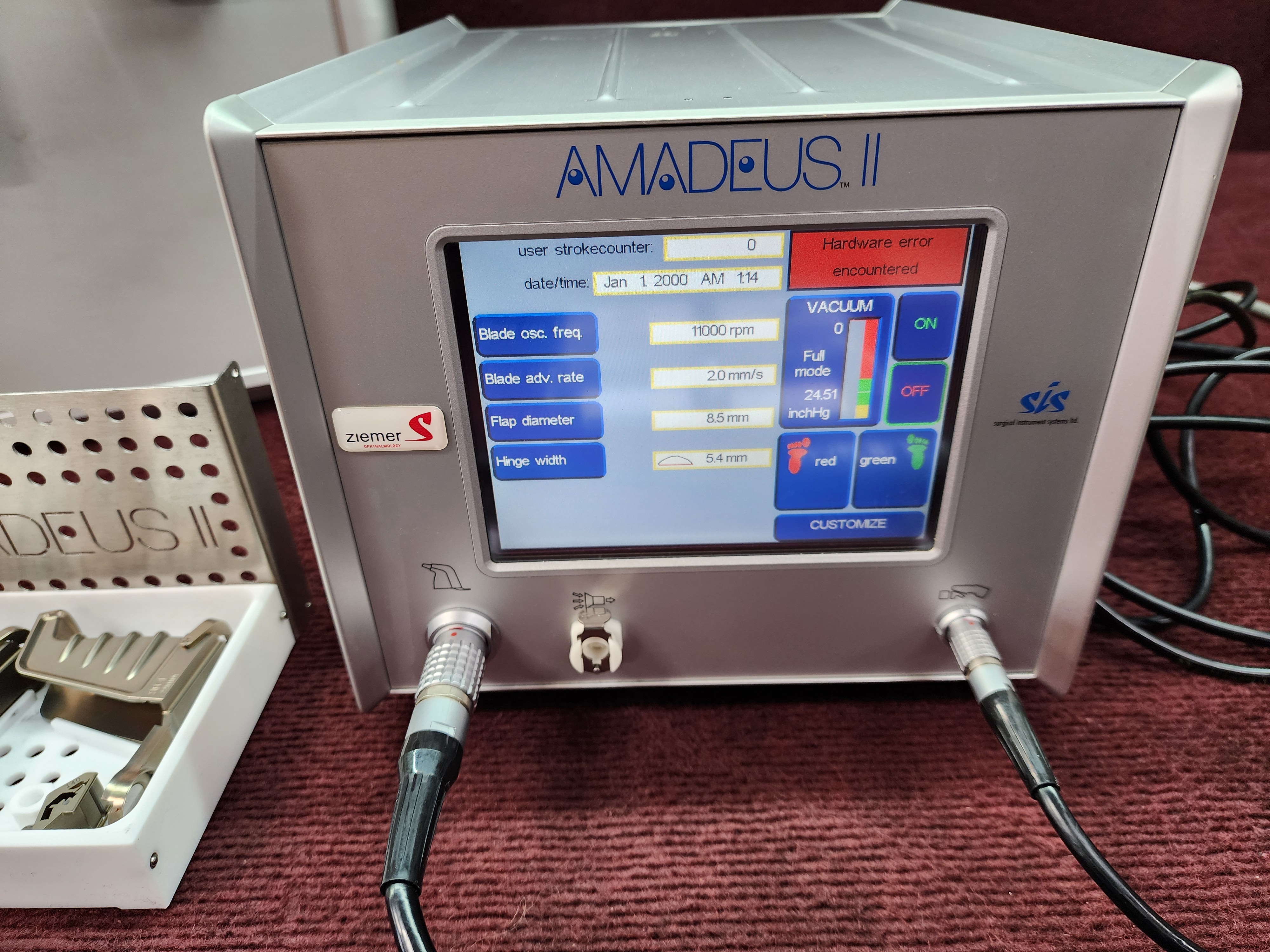AMO SIS Ziemer Ophthalmology Amadeus II Microkeratome Model MK40 - Image 6