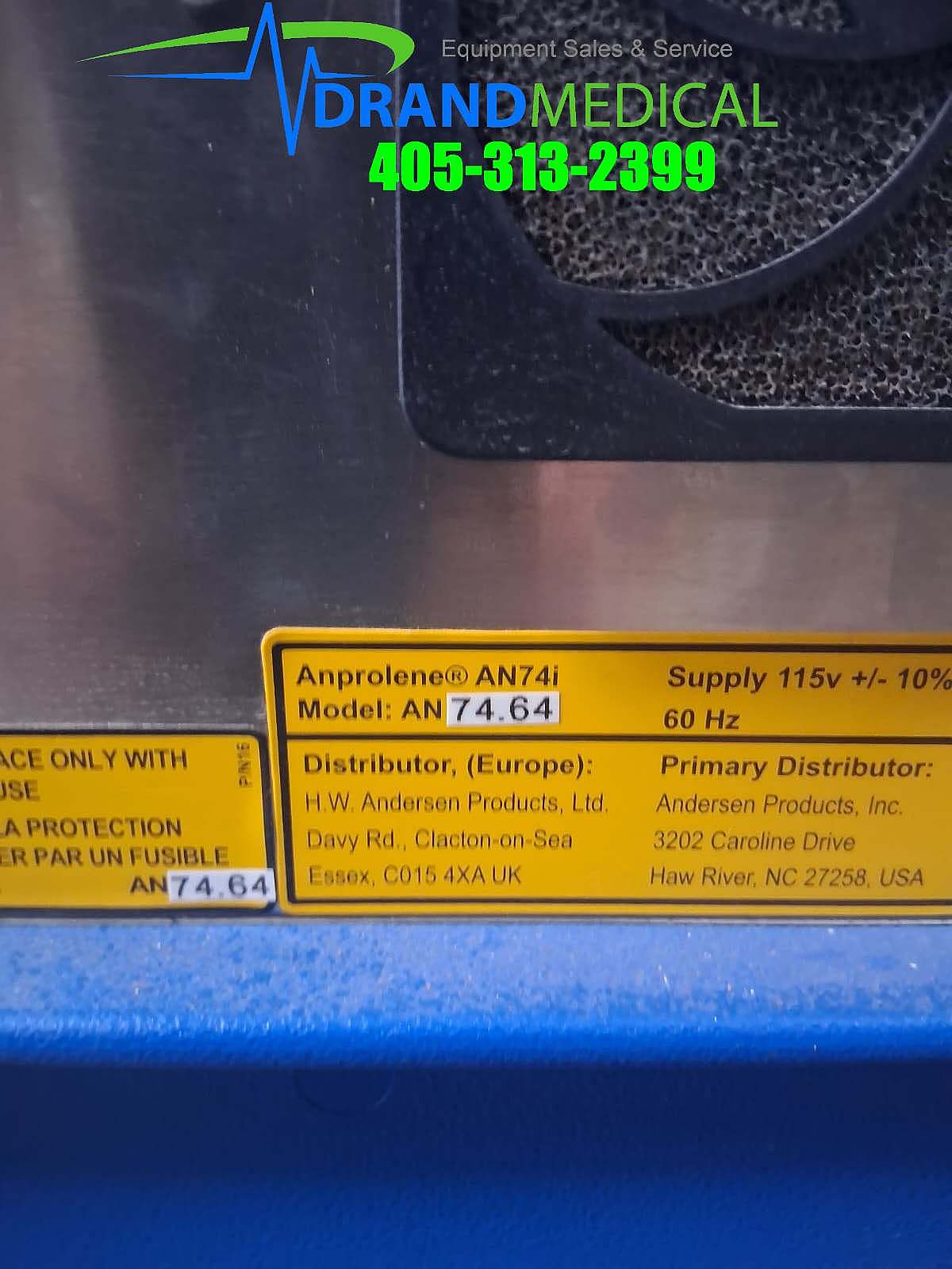 Anderson Anprolene Gas Sterilizer AN74i (B2-1) - Image 7