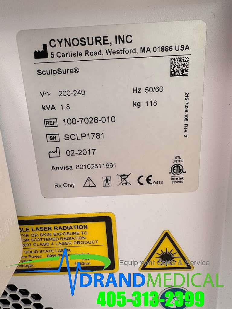2017 Cynosure Sculpsure Laser Body Sculpt Machine - Image 6