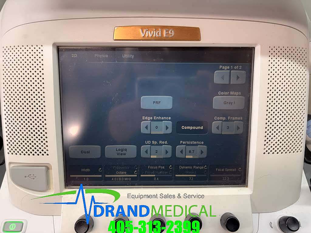GE Vivid E9 XDclear Cardiac Imaging System W/ M5Sc-D, 4C-D, 9L-D probes - Image 5