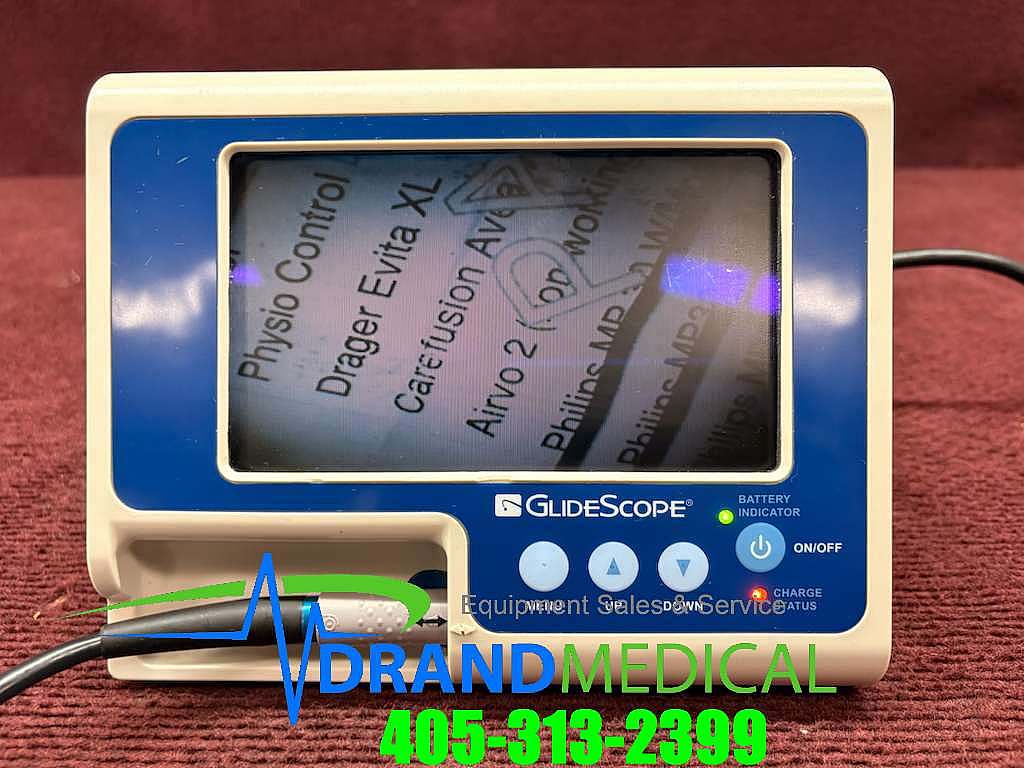Glidescope Portable GVL 0231-0003 w/ GlideScope 0574-0030 Laryngoscope (E8-2) - Image 3