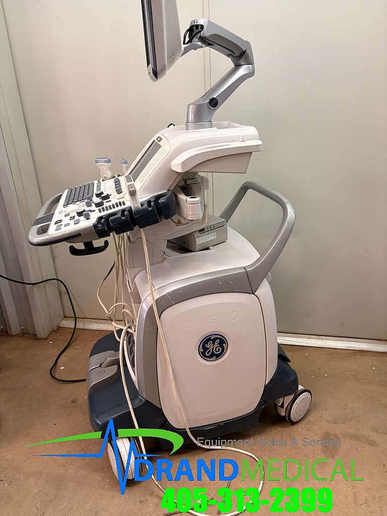 GE LOGIQ E9 ULTRASOUND W/ 4 TRANSDUCER PROBES 2- 9L, 1- ML6-15 and 1- C1-6 - Image 8