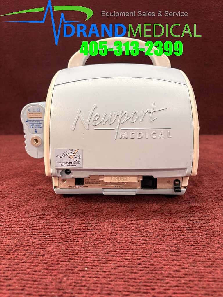 Newport HT70 Portable Monitor w/Newport Air/Oxygen Mixer (B8-3) - Image 6