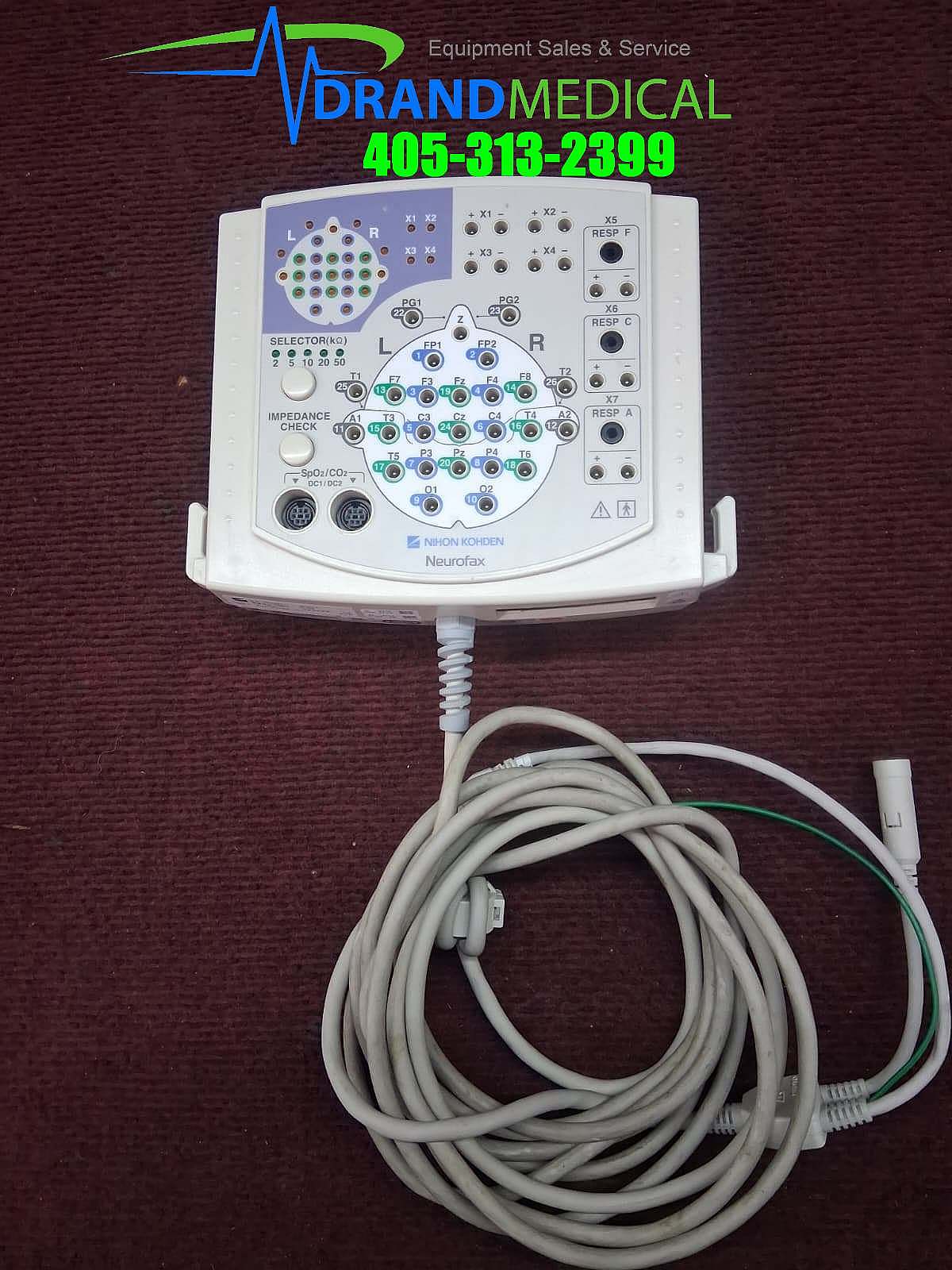 Nihon Kohden Neurofax JE-921A AMPLIFIER w/ JE-910A/911A & LS-703A - Image 2