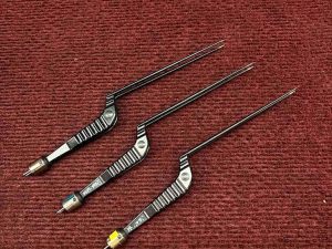 Lot of 3 Stryker SliverGlide pro series 0.4MM Tip 6730-220-004 Bipolar Forceps