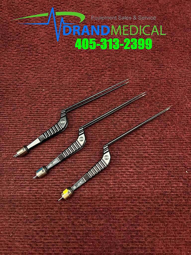 Lot of 3 Stryker SliverGlide pro series 0.4MM Tip 6730-220-004 Bipolar Forceps