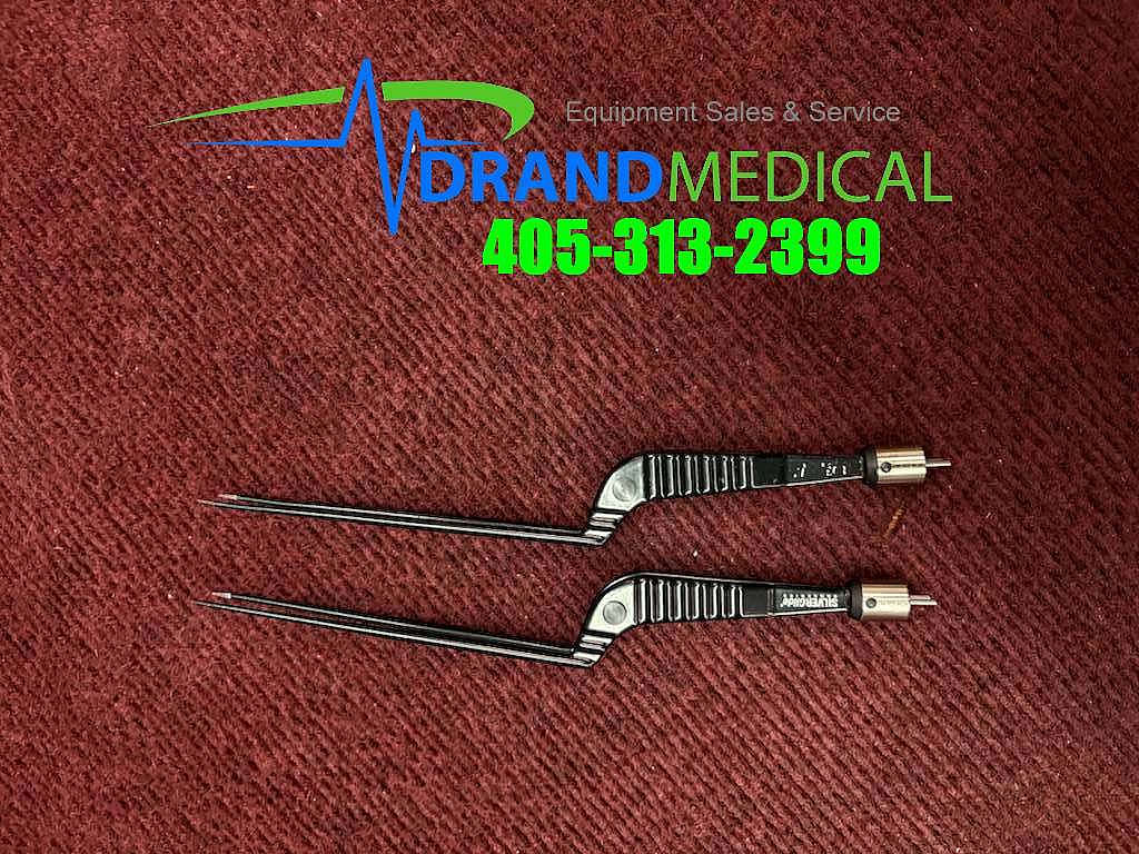 Lot of 2 Stryker SliverGlide pro series 0.7MM Tip 6730-220-007 Bipolar Forceps