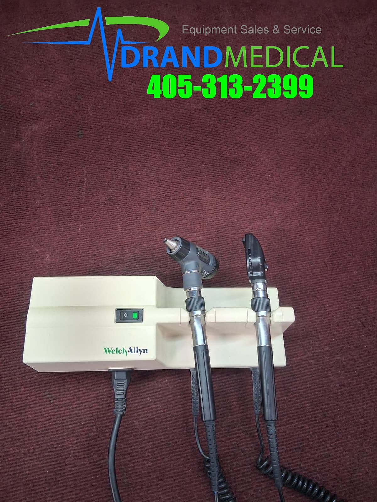 Welch Allyn 767 Wall Transformer with Heads Ophthalmoscope & Otoscope (B5-3)